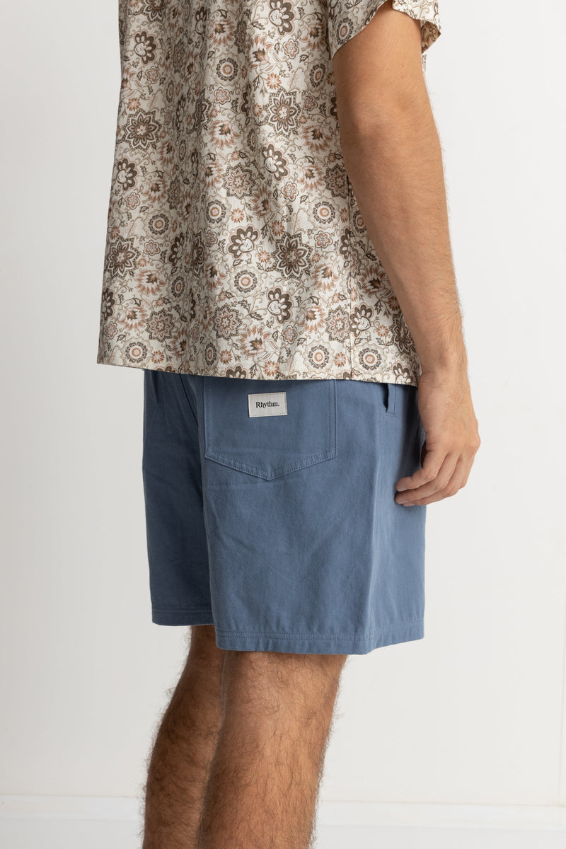 RHYTHM MOD BRUSHED TWILL JAM - SLATE SHORT RHYTHM   