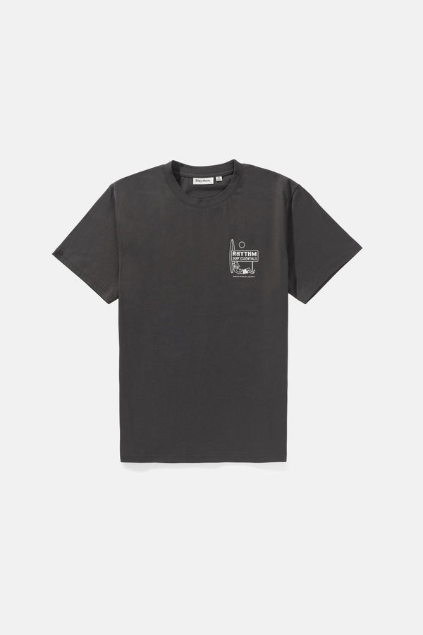 RHYTHM LULL SS T-SHIRT - BLACK SHIRT RHYTHM   