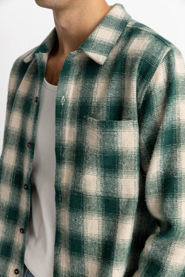 RHYTHM PLAID LS FLANNEL SHIRT RHTYHM   