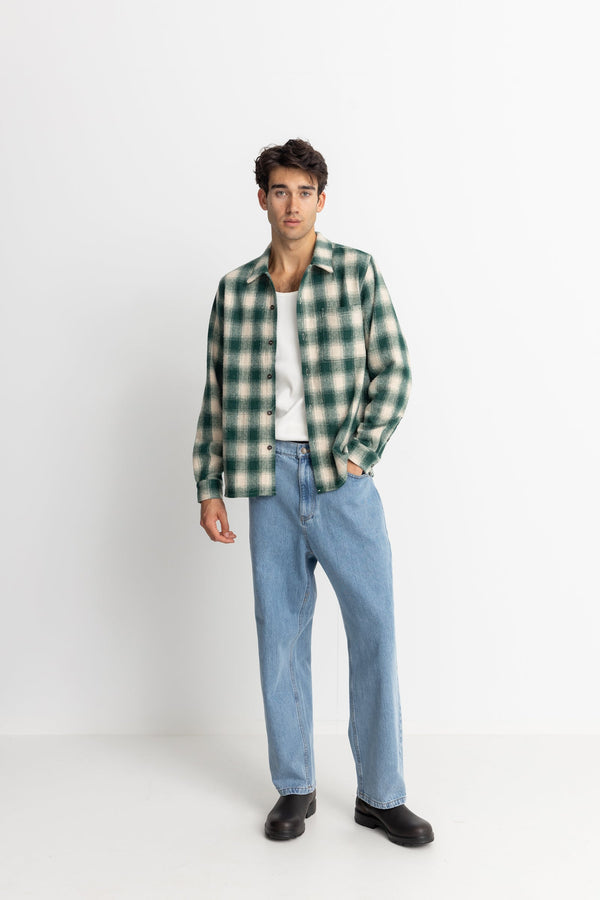 RHYTHM PLAID LS FLANNEL SHIRT RHTYHM   