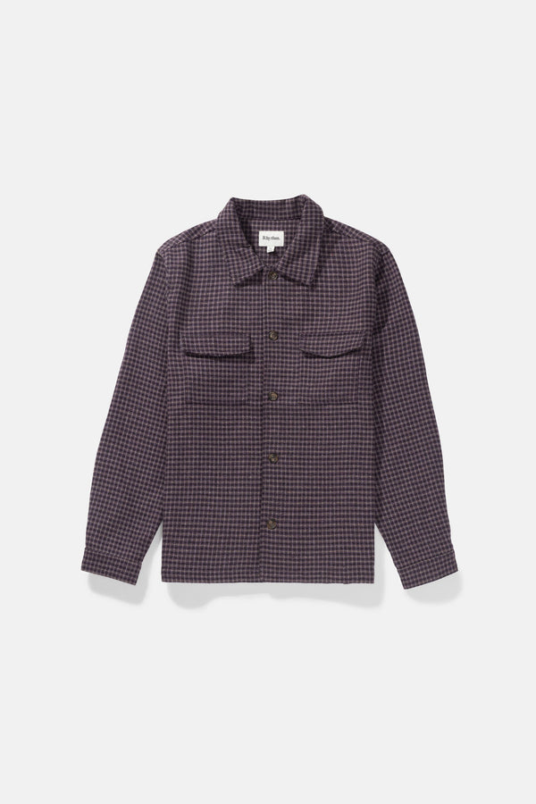 RHYTHM CHECK OVERSHIRT - PLUM SHIRT RHYTHM   