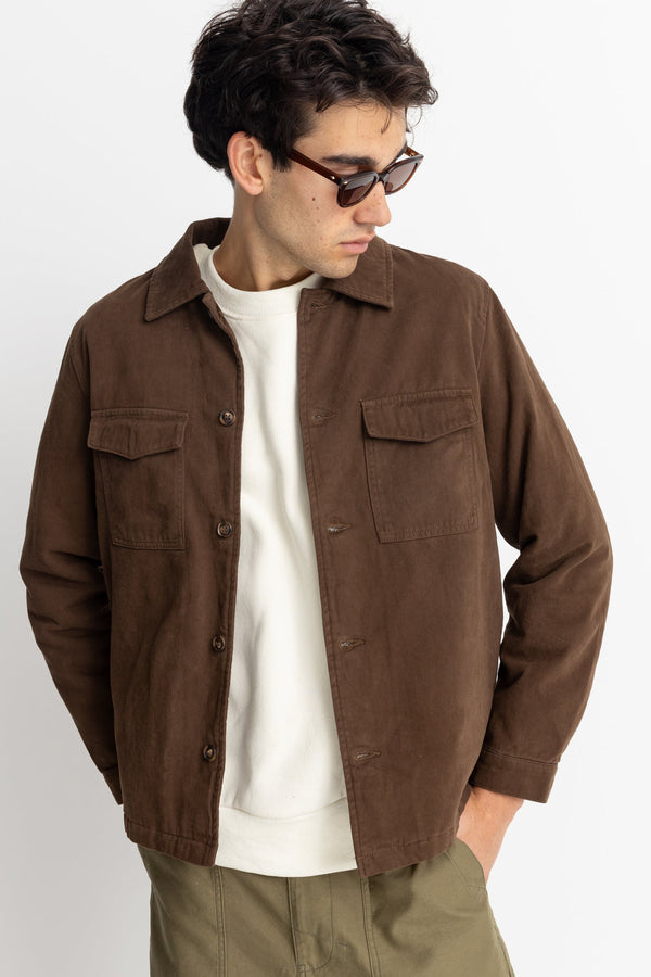 RHYTHM INSULATED OVERSHIRT - CHOCOLATE JACKET RHYTHM   