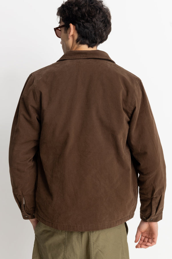 RHYTHM INSULATED OVERSHIRT - CHOCOLATE JACKET RHYTHM   