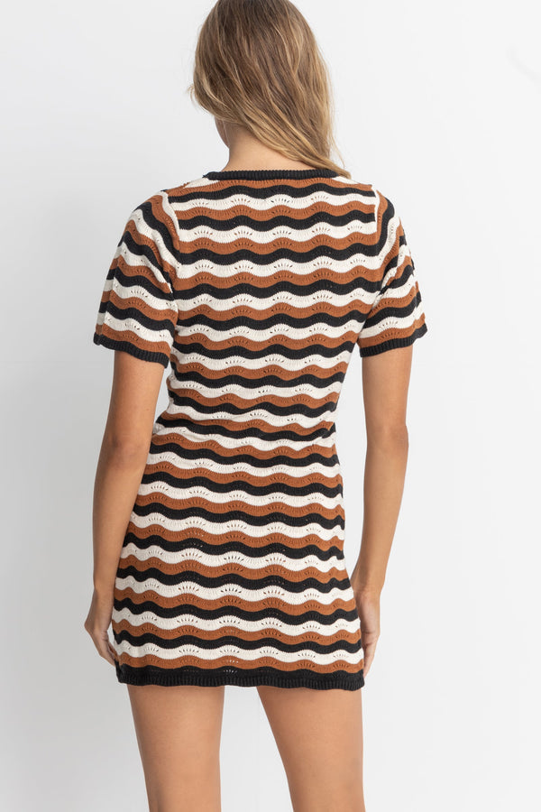 RHYTHM VENICE KNIT MINI DRESS DRESS RHYTHM   