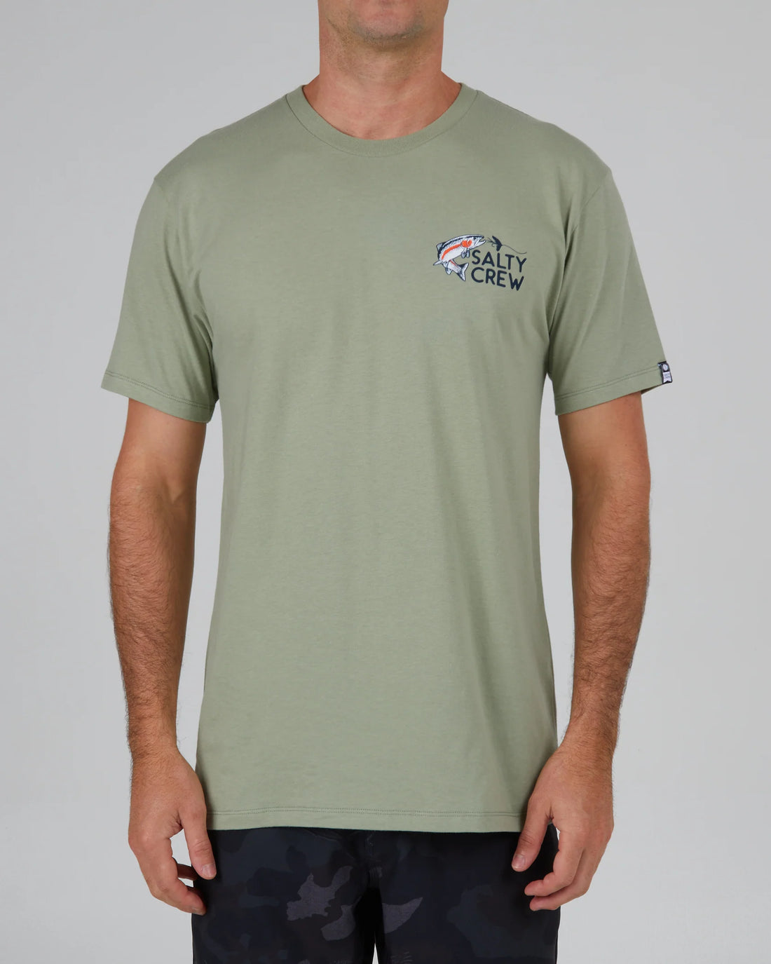 SALTY CREW FLY TRAP PREMIUM S/S TEE - DUSTY SAGE SHIRT SALTY CREW   