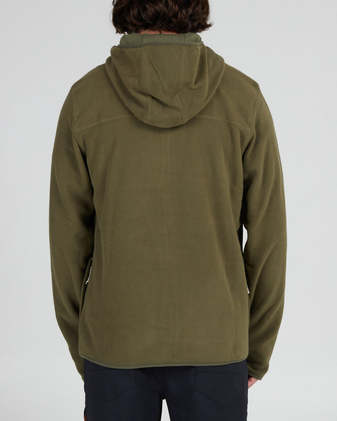 SALTY CREW EBBTIDE OLIVE ZIP HOODED POLAR FLEECE JACKET SALTY CREW   