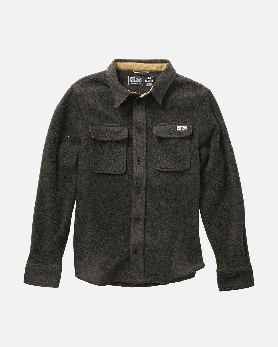 SALTY CREW SWELLTER POLAR FLEECE - CHARCOAL SHIRT SALTY CREW   