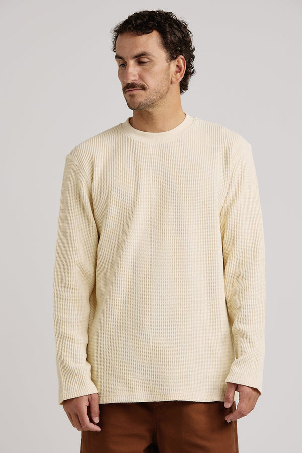 RHYTHM WAFFLE KNIT - NATURAL SHIRT RHYTHM   