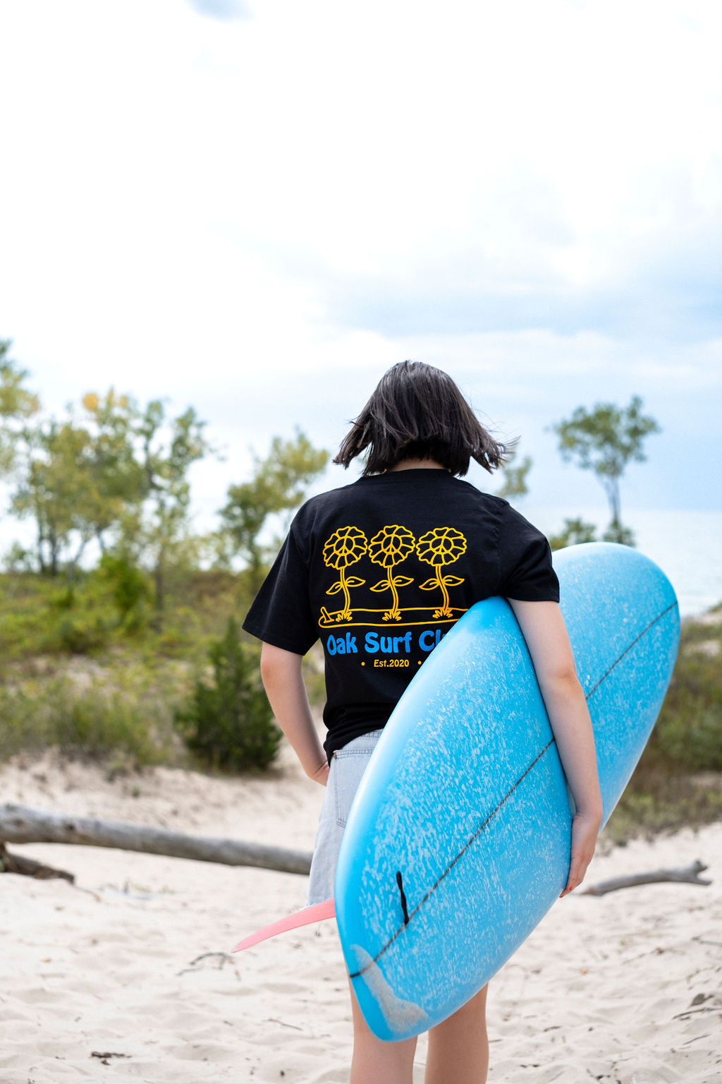 OAK SURF CLUB DANCE AROUND TEE - BLACK TSHIRT OAK SURF CLUB   