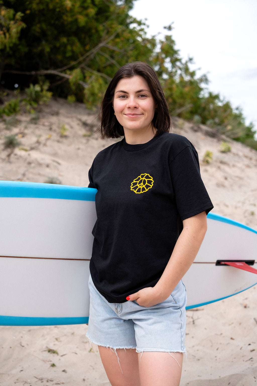 OAK SURF CLUB DANCE AROUND TEE - BLACK TSHIRT OAK SURF CLUB   