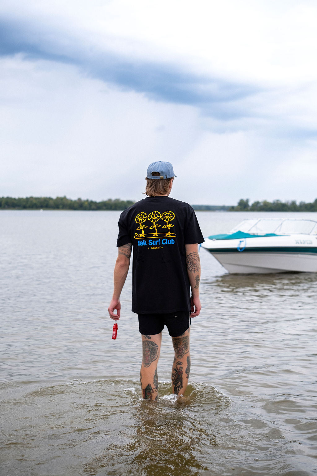 OAK SURF CLUB DANCE AROUND TEE - BLACK TSHIRT OAK SURF CLUB   