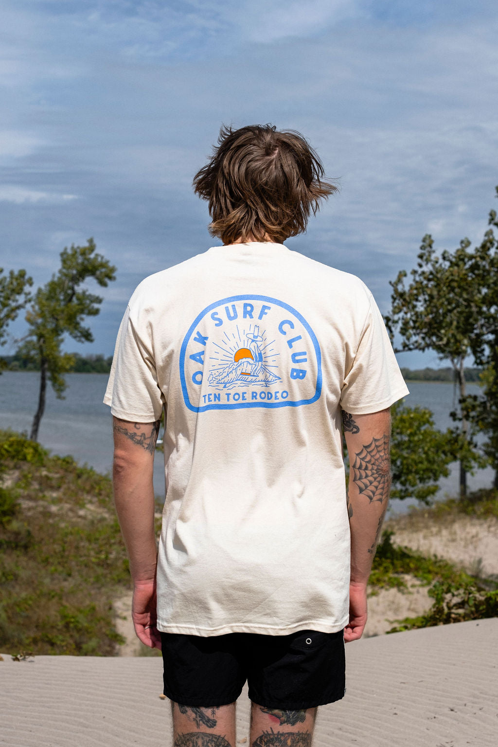 OAK SURF CLUB TEN TOE RODEO TEE - NATURAL TSHIRT OAK SURF CLUB   