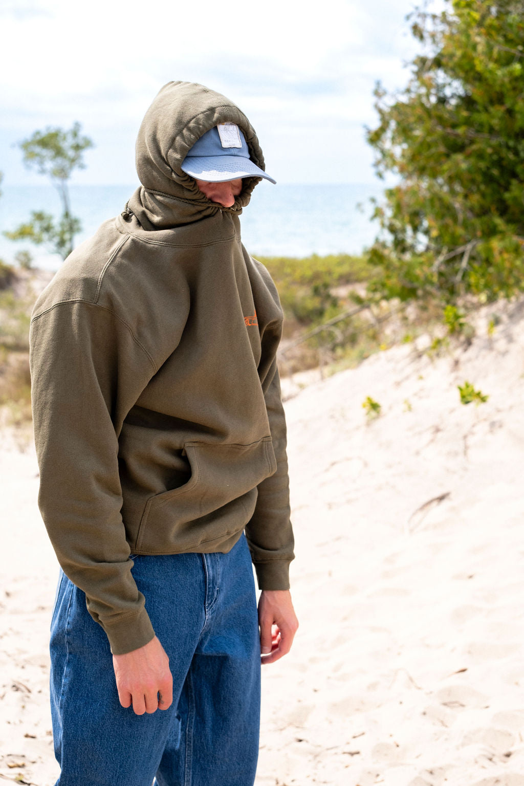 OAK SURF CLUB SINGLE FIN HOODIE - NAVY HOODIE OAK SURF CLUB   