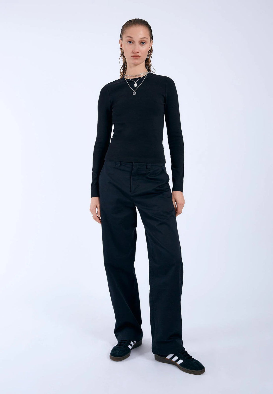 DR. DENIM STELLA TOP - BLACK SHIRT DR.DENIM   