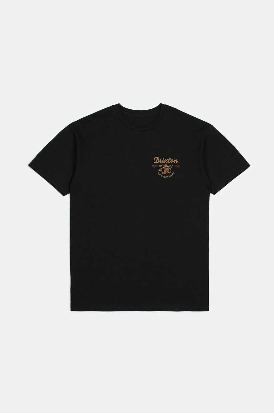 BRIXTON BETTER DAYS S/S SHIRT - BLACK SHIRT BRIXTON   