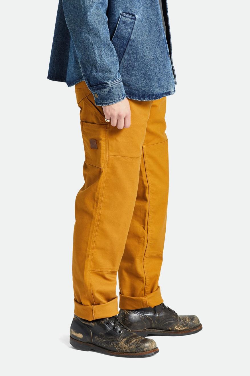 BRIXTON BUILDERS CARPENTER PANT - GOLDEN BROWN PANTS BRIXTON   