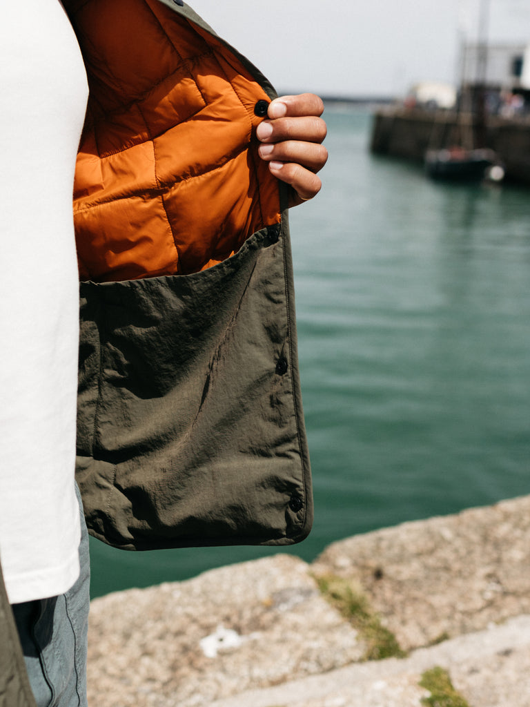 FINISTERRE MENS LAPWING SHIRT - OLIVE JACKET FINISTERRE   