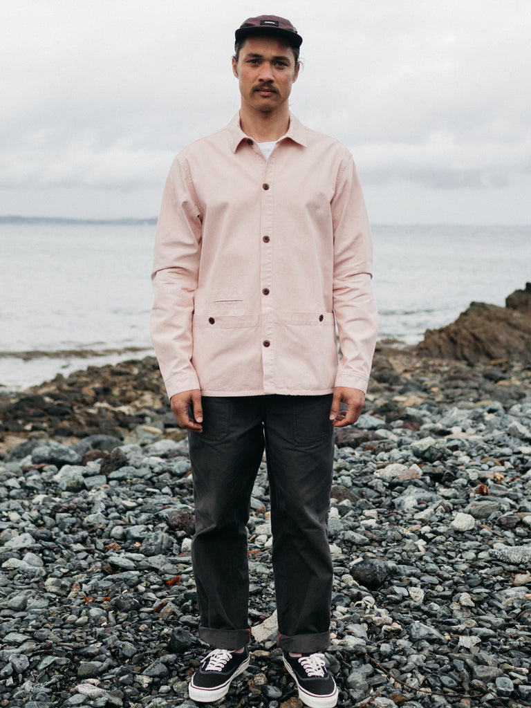 FINISTERRE TONKIN WORK SHIRT - PINK SMOKE JACKET FINISTERRE   