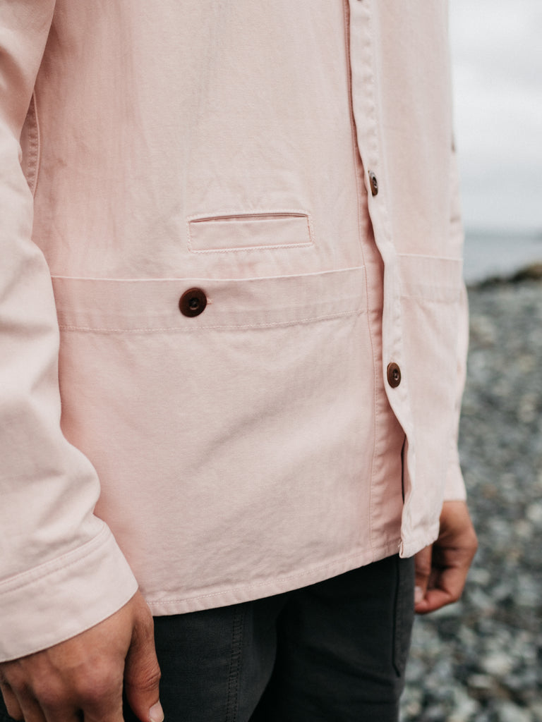 FINISTERRE TONKIN WORK SHIRT - PINK SMOKE JACKET FINISTERRE   