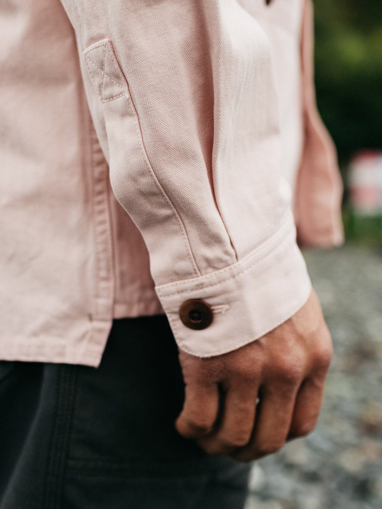 FINISTERRE TONKIN WORK SHIRT - PINK SMOKE JACKET FINISTERRE   