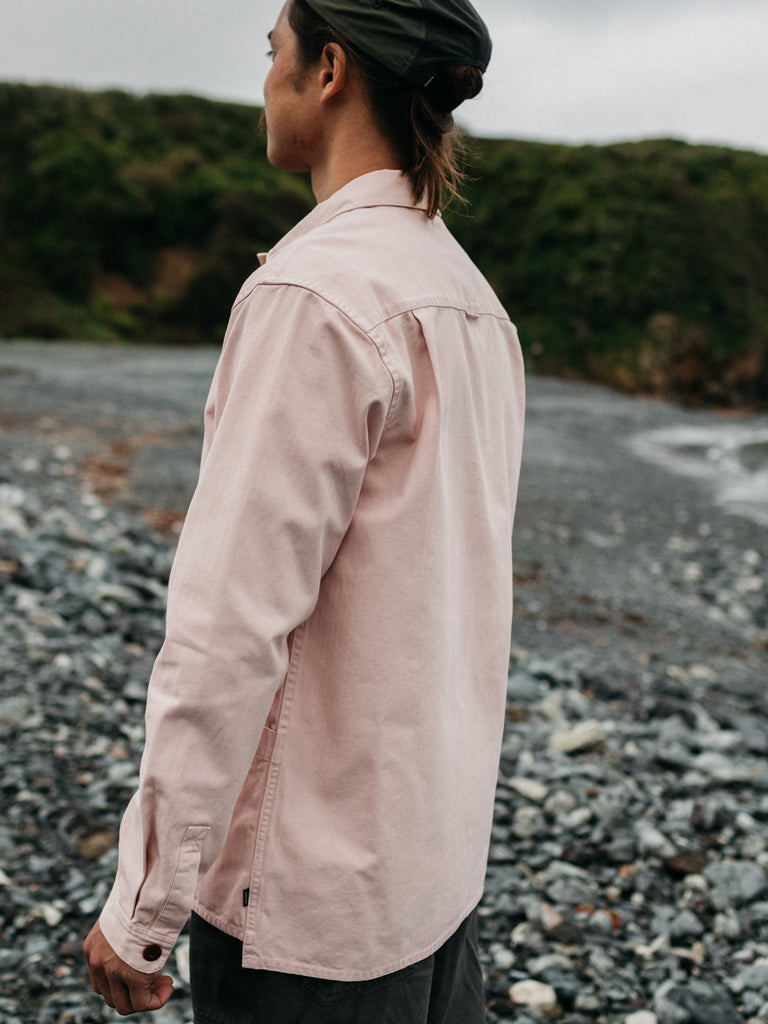 FINISTERRE TONKIN WORK SHIRT - PINK SMOKE JACKET FINISTERRE   