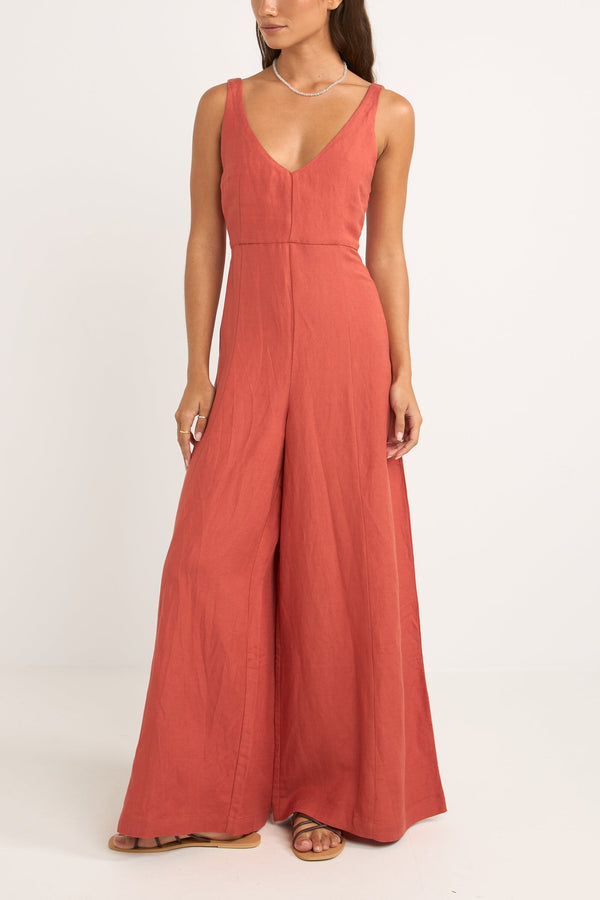 RHYTHM KIKI WIDE LEG JUMPSUIT - NECTAR JUMPSUIT RHYTHM   