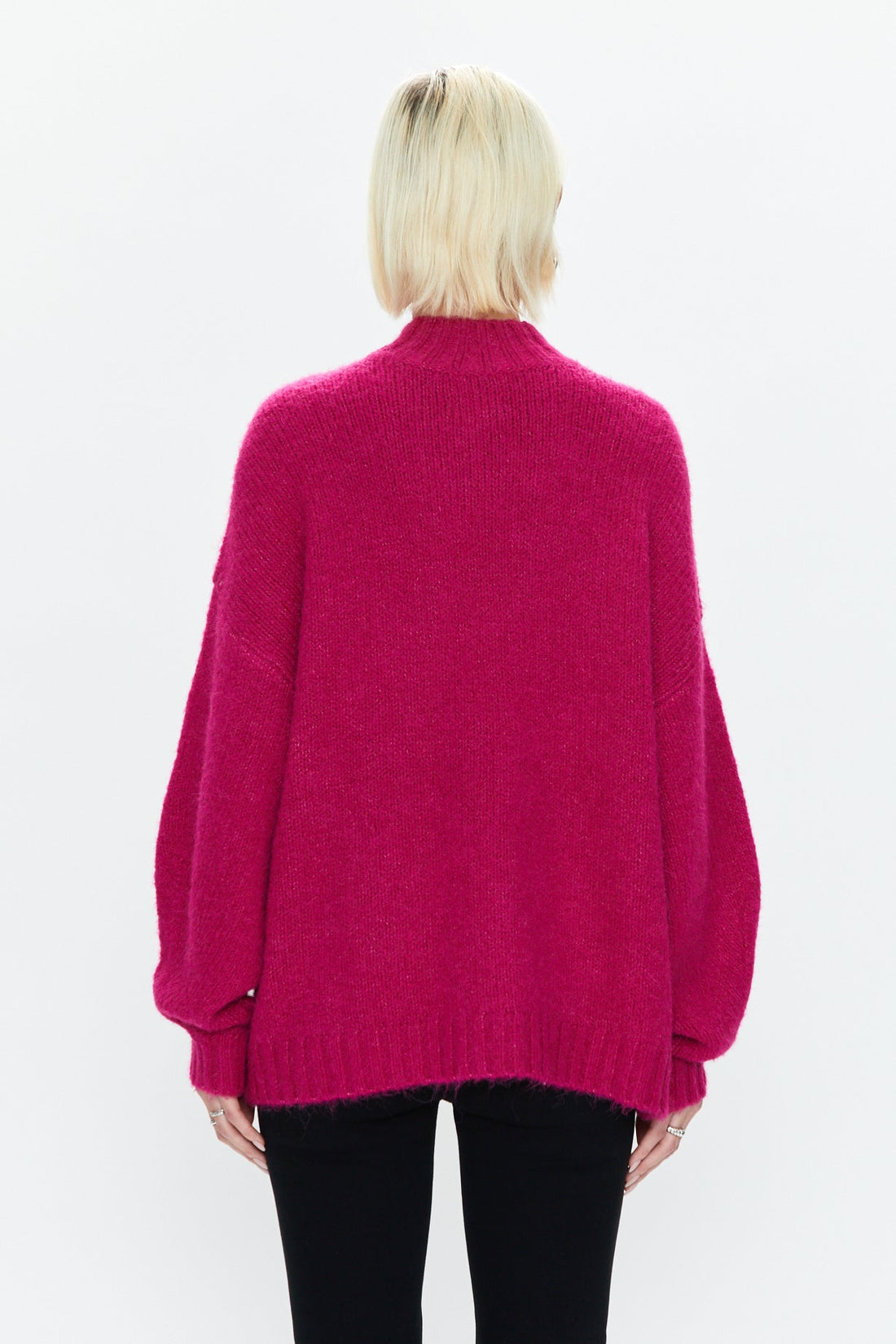 PISTOLA CARLEN MOCK NECK SWEATER - FUCHSIA SWEATER PISTOLA   