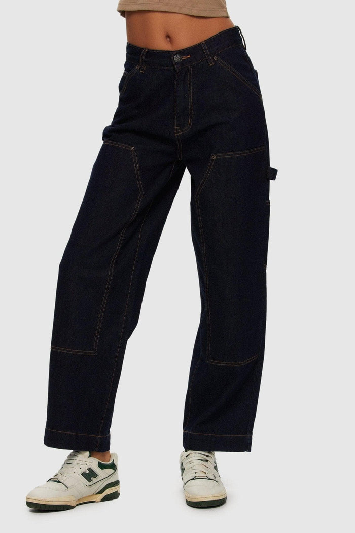 KUWALLA DENIM CARPENTER PANT - INDIGO PANT KUWALLA   