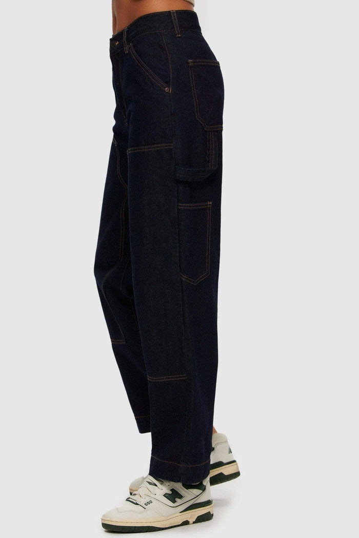 KUWALLA DENIM CARPENTER PANT - INDIGO PANT KUWALLA   