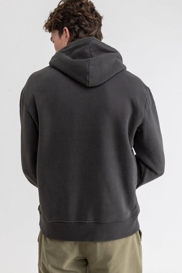 RHYTHM CLASSIC FLEECE HOOD - VINTAGE BLACK HOODIE RHYTHM   