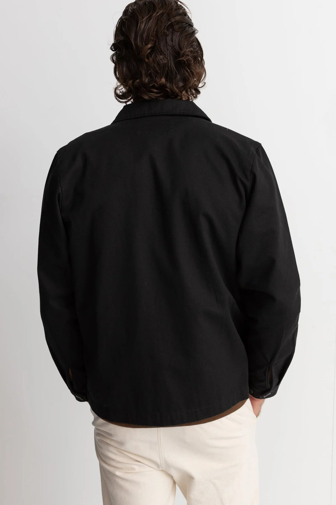 RHYTHM CLASSIC SHOP JACKET - VINTAGE BLACK JACKET RHYTHM   