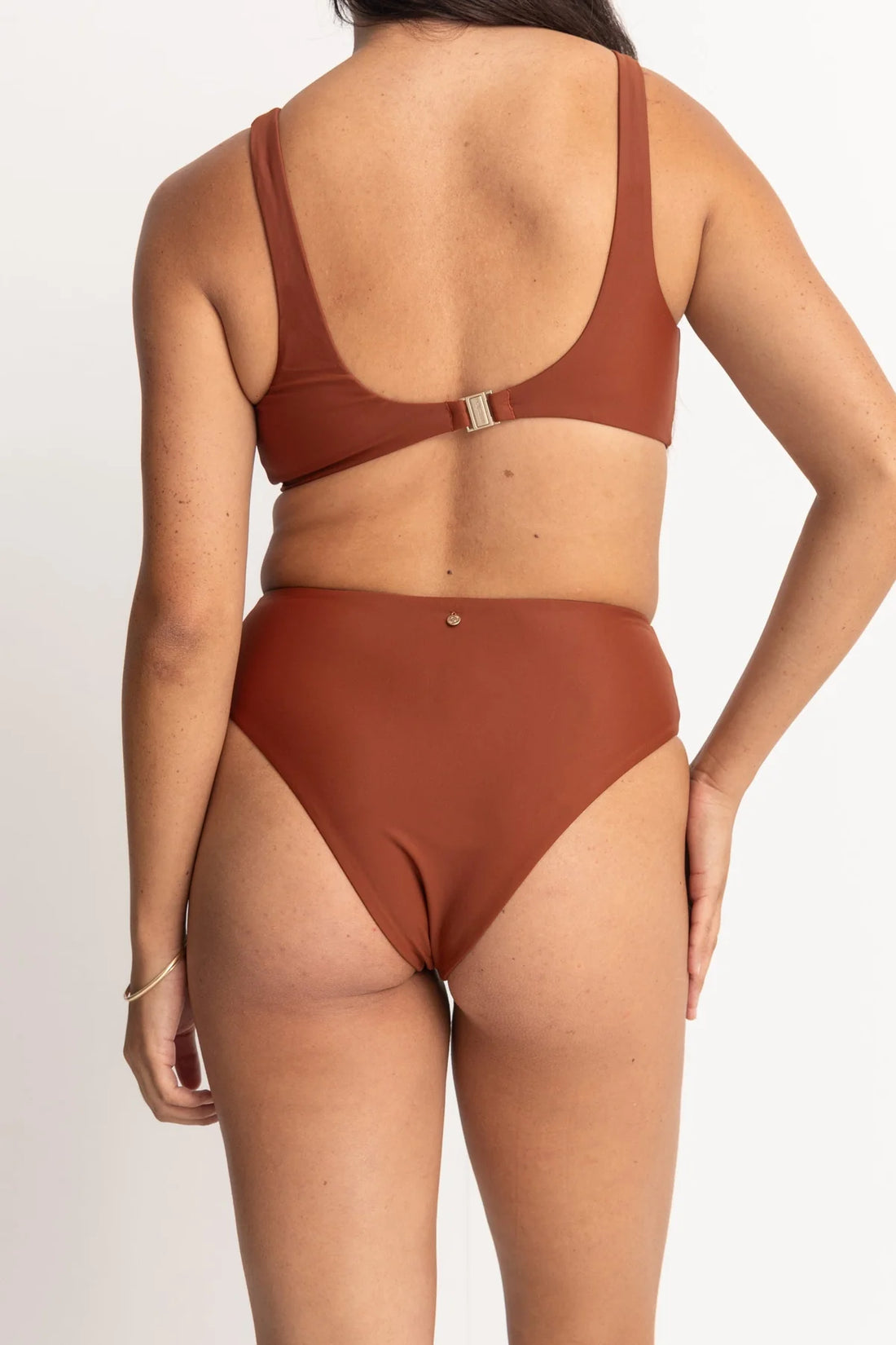 RHYTHM CLASSIC HI WAIST PANT - RUST BIKINI RHYTHM   