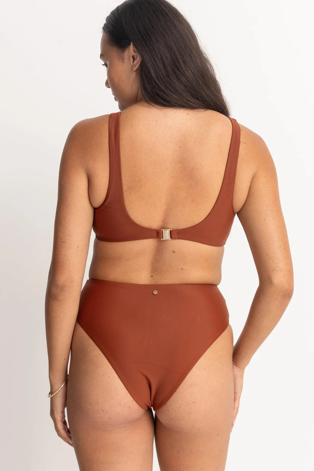 RHYTHM CLASSIC CROP TOP - RUST BIKINI RHYTHM   