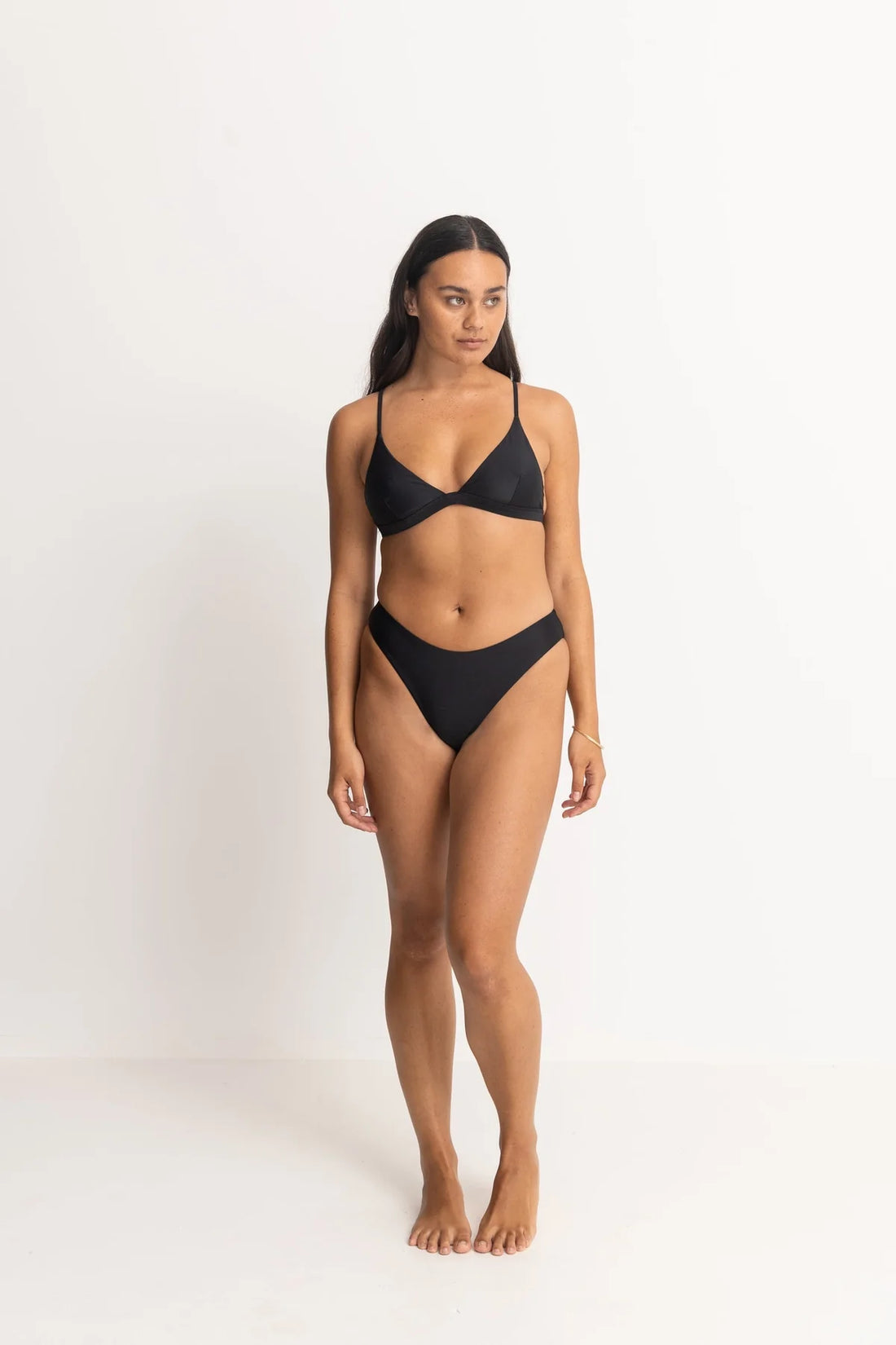 RHYTHM CLASSIC BRALETTE TOP - BLACK BIKINI RHYTHM   