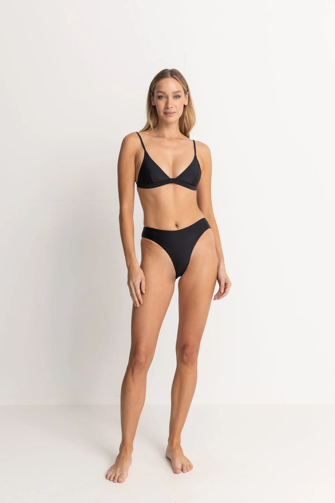 RHYTHM CLASSIC BRALETTE TOP - BLACK BIKINI RHYTHM   