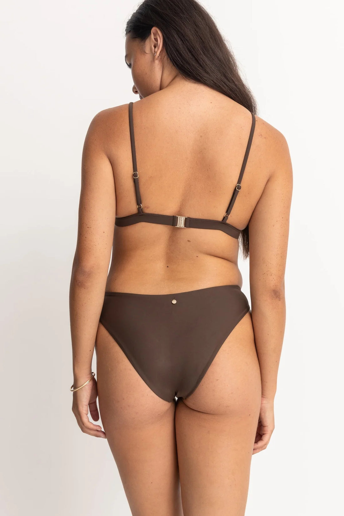 RHYTHM CLASSIC BRALETTE TOP - CHOCOLATE BIKINI RHYTHM   