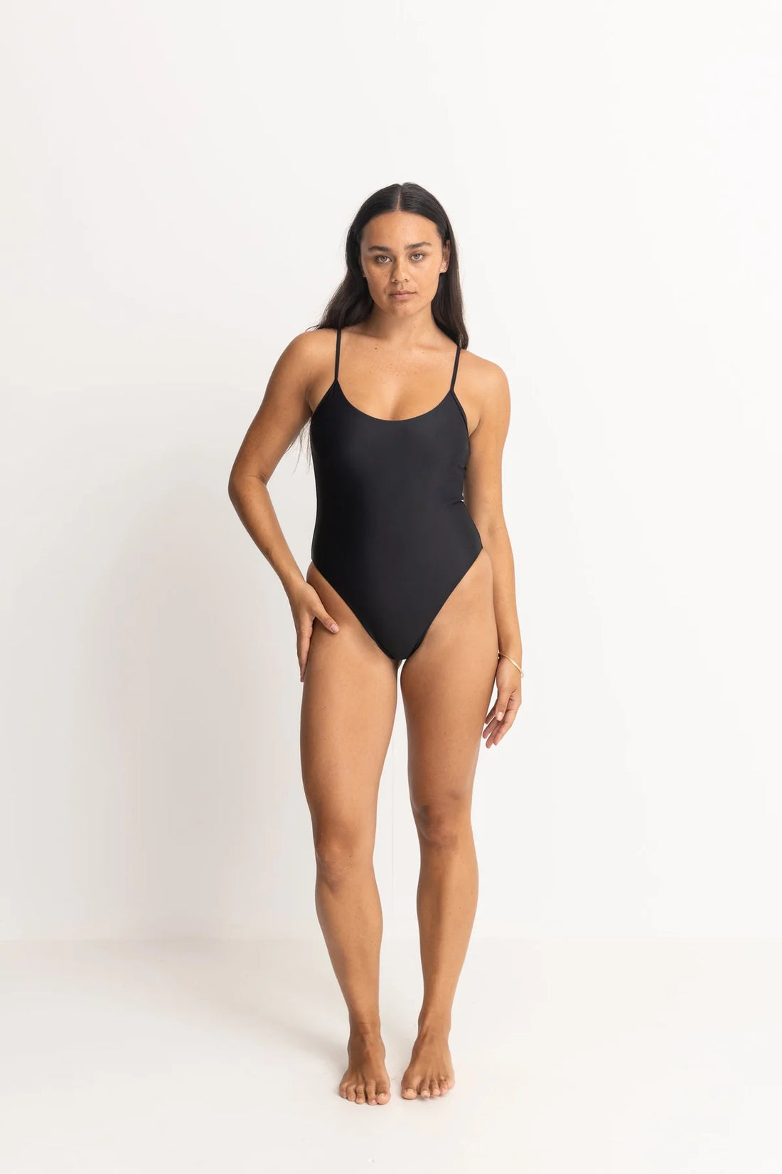 RHYTHM CLASSIC MINIMAL ONE PIECE - BLACK BIKINI RHYTHM   