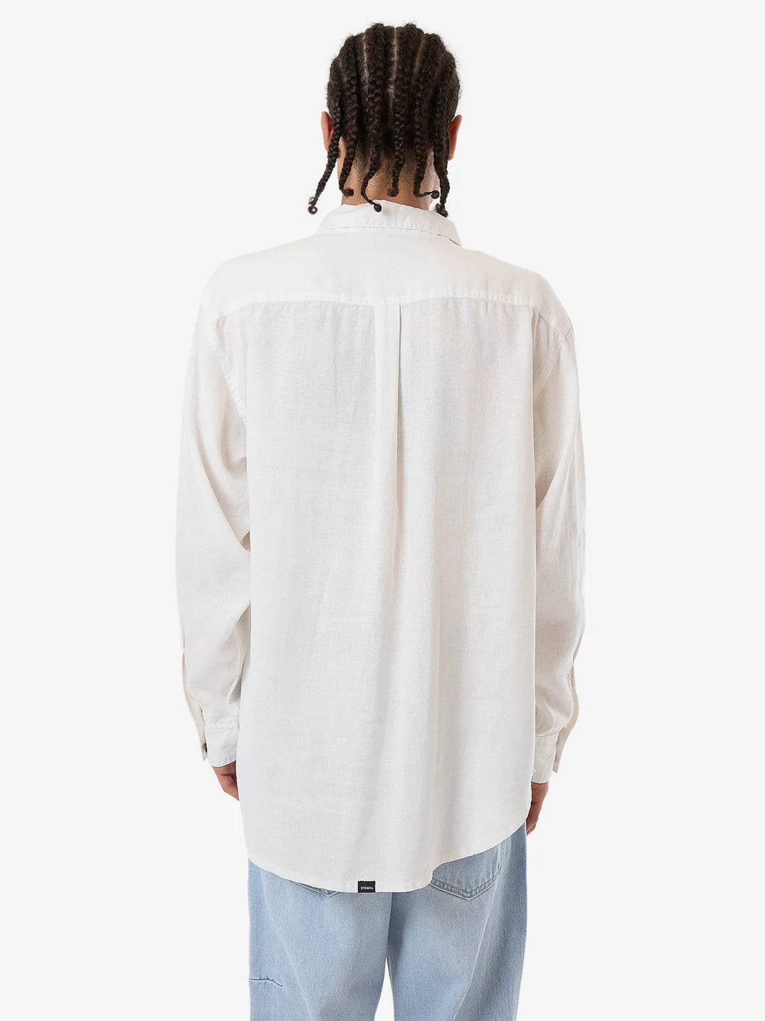 THRILLS HEMP MINIMAL OVERSIZE LONG SLEEVE SHIRT - DIRTY WHITE SHIRT THRILLS   