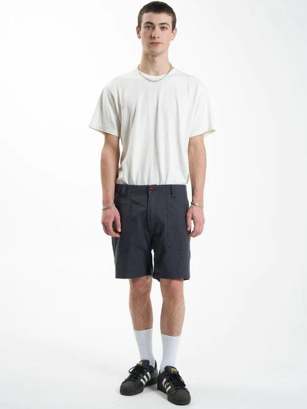 THRILLS HEMP UTILITY SHORT - BLACK SHORT THRILLS   