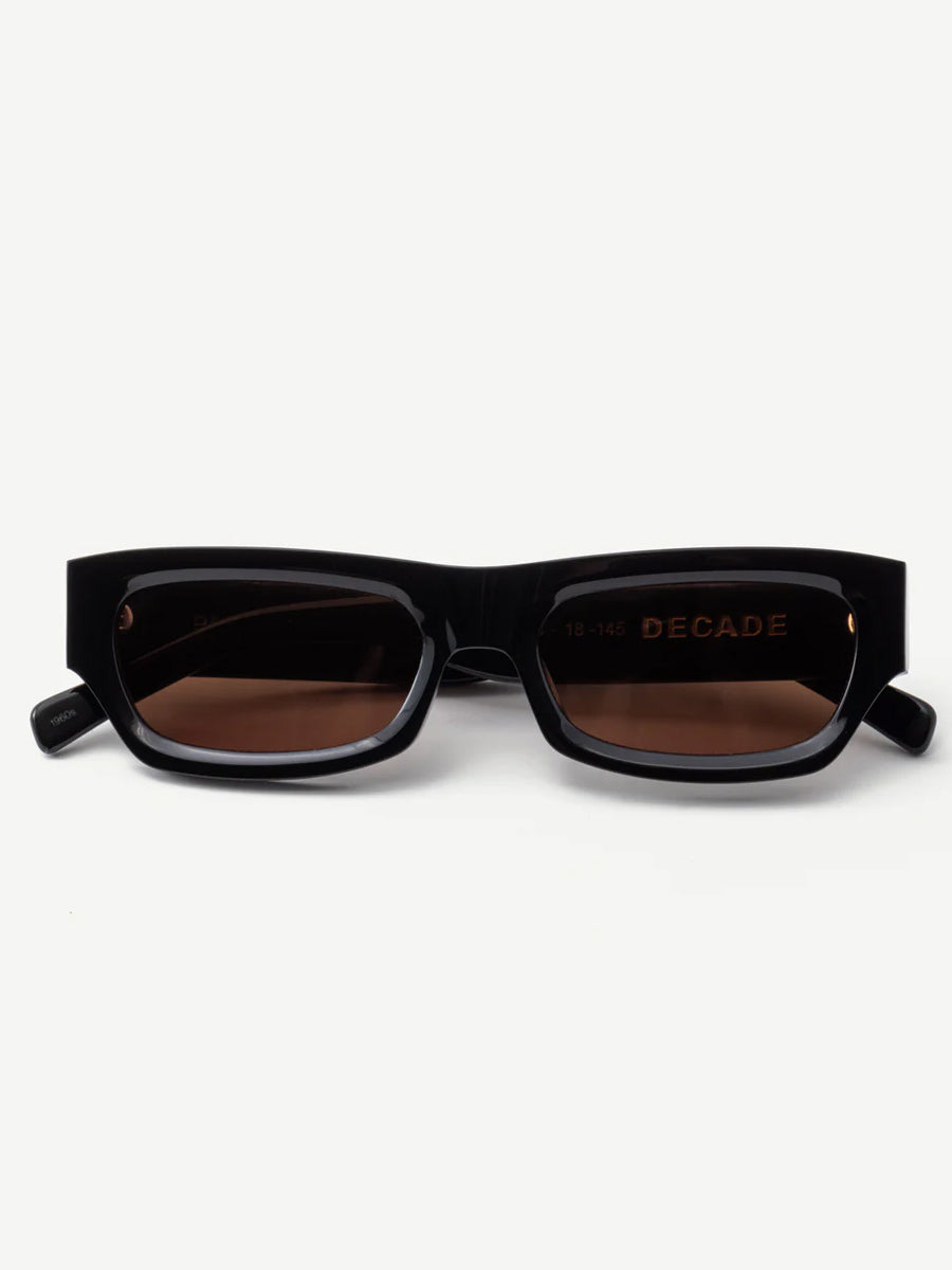 DECADE GENO 60S - GLOSS BLACK SUNGLASS DECADE   