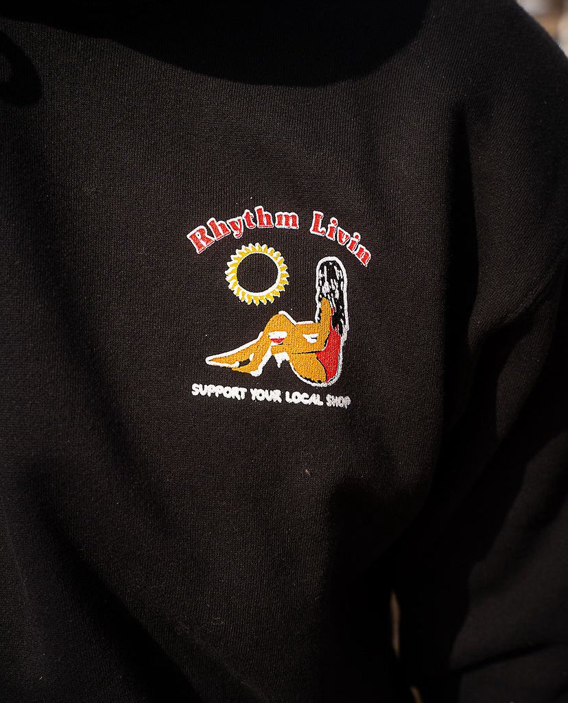 RHYTHM ISLAND SHOP PULLOVER HOODIE - OAK COLLAB HOODIE RHYTHM   