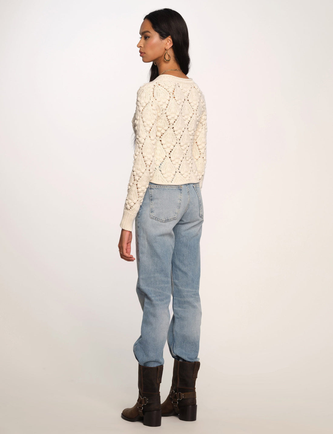 MINIMUM CASPIAN CARDI - IVORY SWEATER MINIMUM   