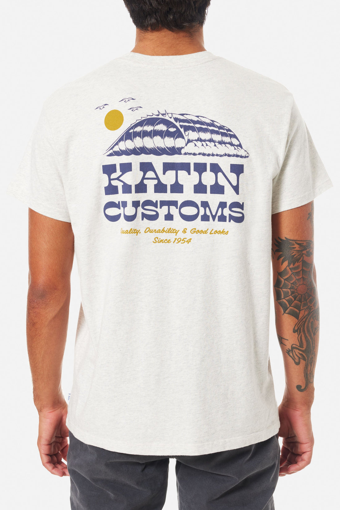 KATIN DRAINER TEE - HEATHER GRAY TSHIRT KATIN   