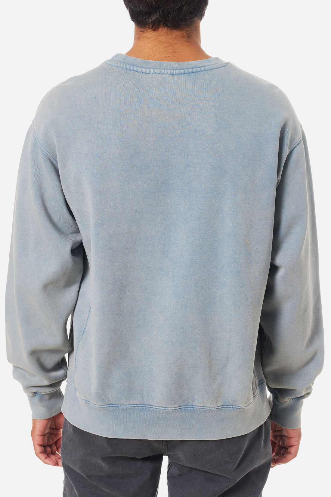 KATIN EMBROIDERED CREW - WASHED BLUE SAND SWEATER KATIN   