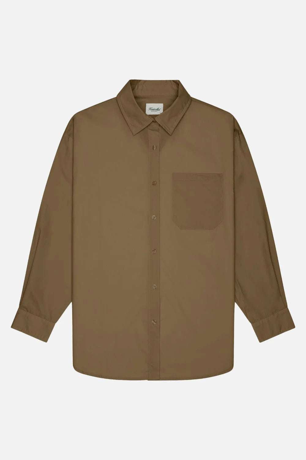 KUWALLA POPLIN OVERSIZED SHIRT - KHAKI SHIRT KUWALLA   