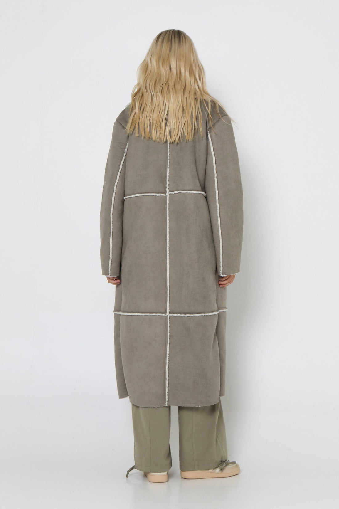 LOST IN LUNAR MIMI COAT - SAGE Coats & Jackets LOST IN LUNAR   