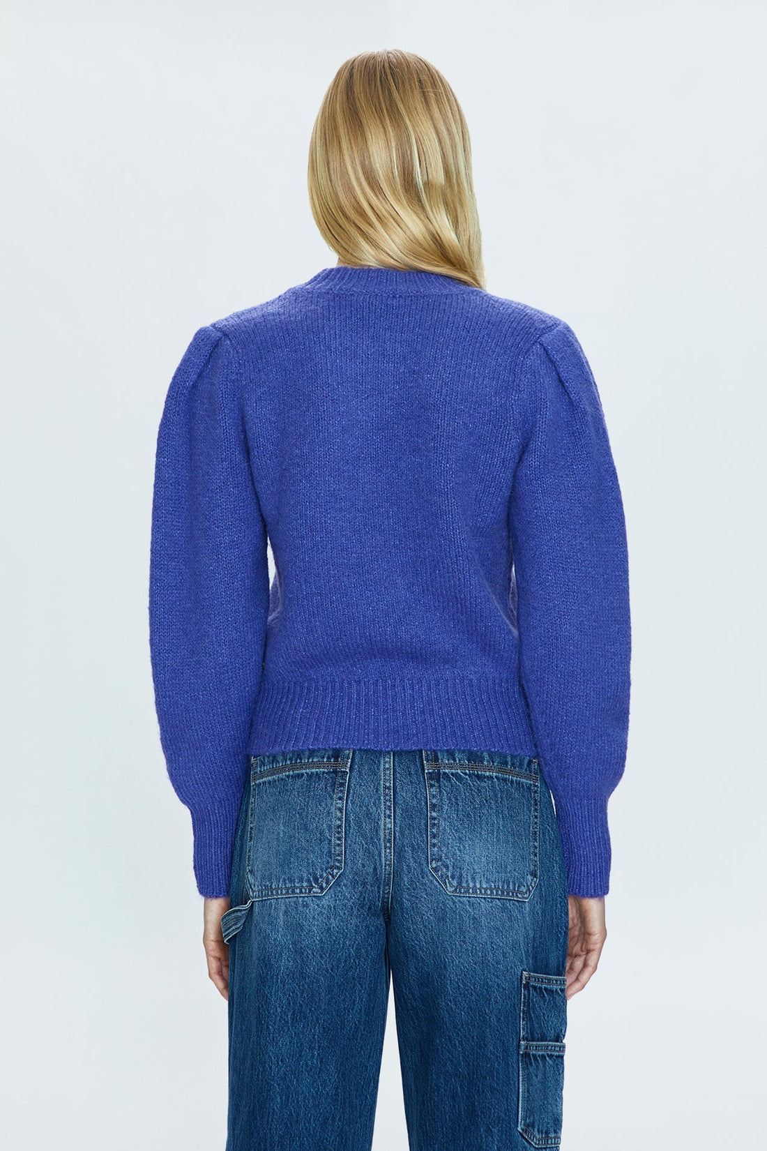 PISTOLA COLETTE PUFF SLEEVE SWEATER - PERIWINKLE SWEATER PISTOLA   