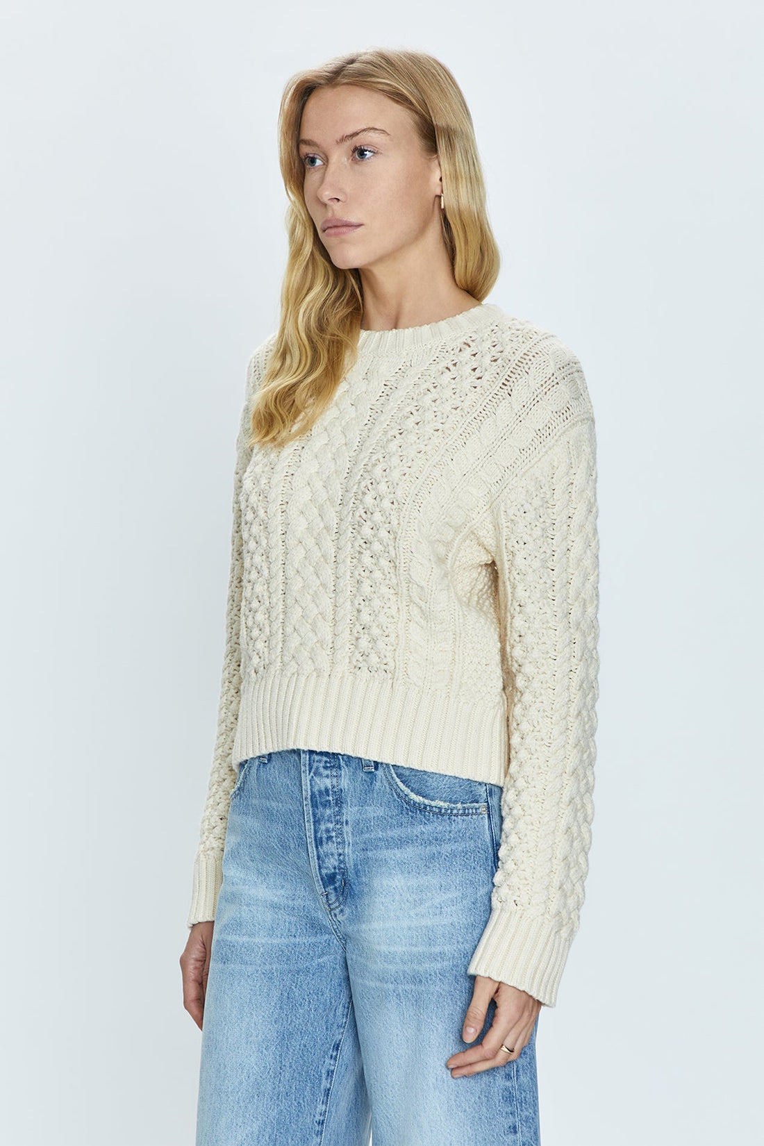 PISTOLA QUINN SHRUNKEN FISHERMAN SWEATER SWEATER PISTOLA   