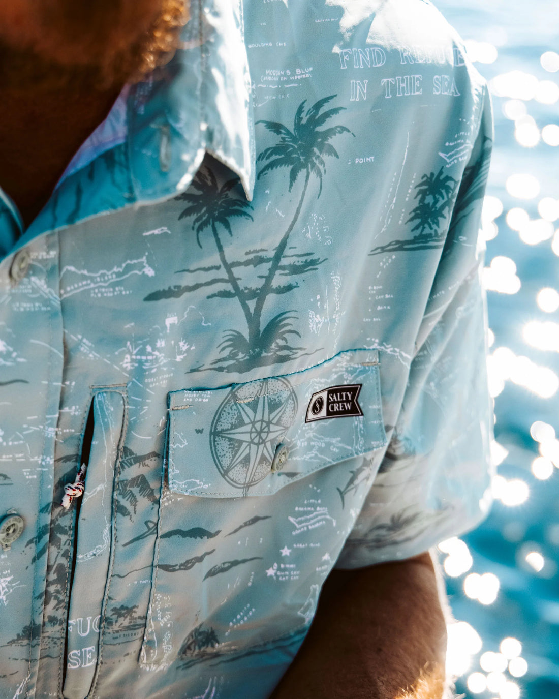 SALTY CREW SEAFARER SS TECH WOVEN - MACKEREL SHIRT SALTY CREW   