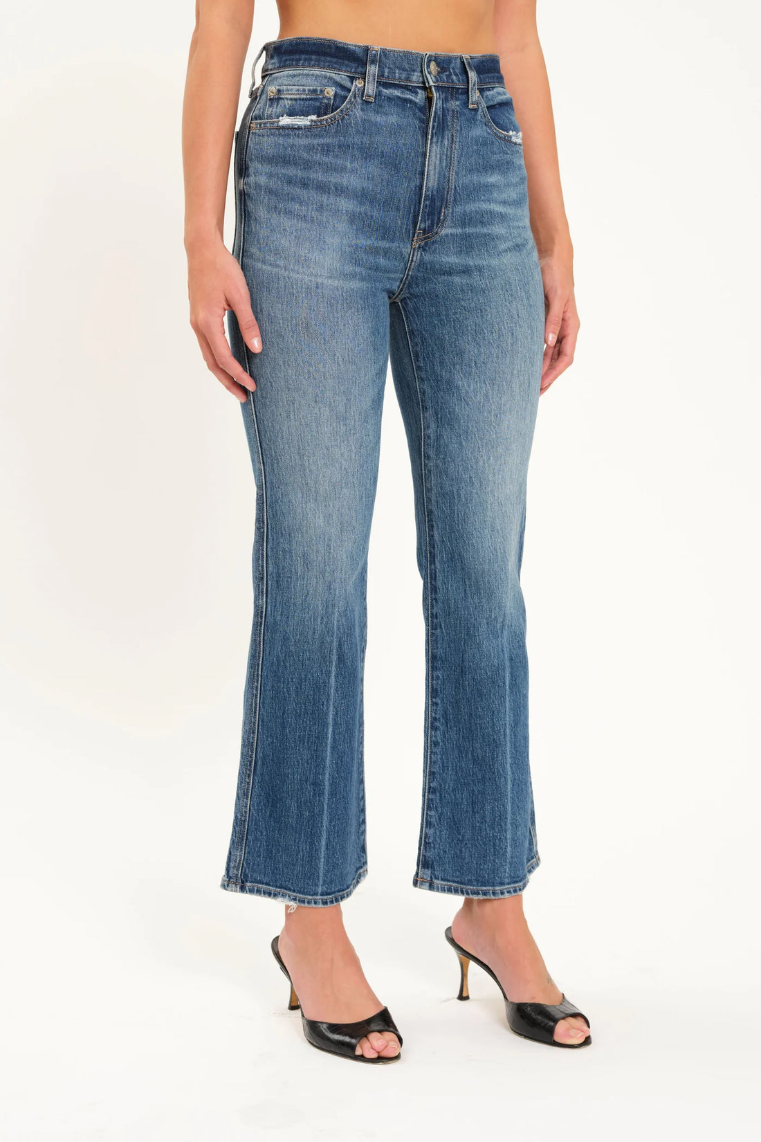 DAZE DENIM SOHO HIGH RISE ANKLE FLARE - RUSH HOUR PANT DELUC   